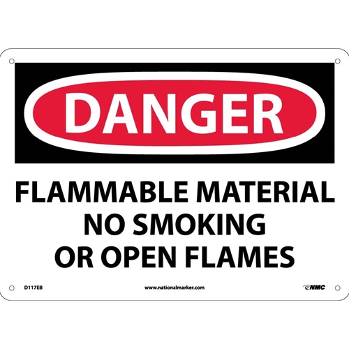 Danger Flammable Material Sign (D117EB)