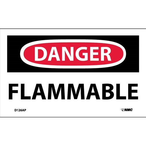 Danger Flammable Label (D126AP)