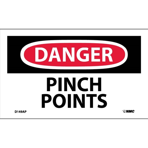 Danger Pinch Points Label (D149AP)