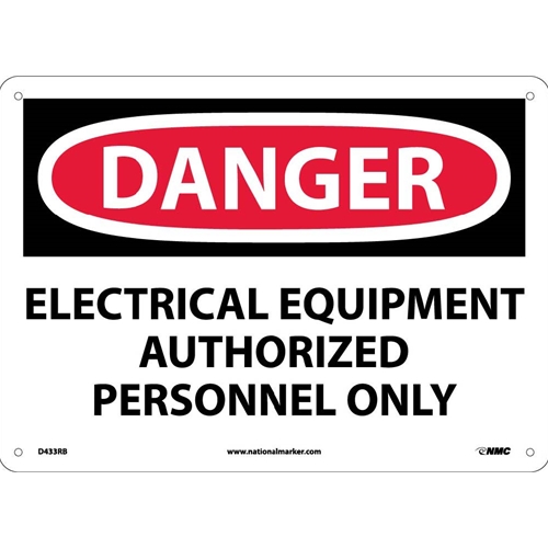 Danger Electrical Equipment Sign (D433RB)