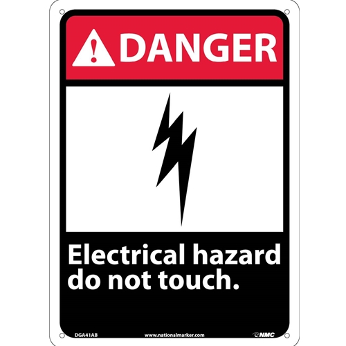 Danger Electrical Hazard Do Not Touch Sign (DGA41AB)