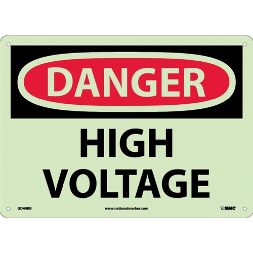 Danger High Voltage Sign (GD49RB)