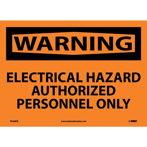 Warning Electrical Hazard Sign (W268PB)