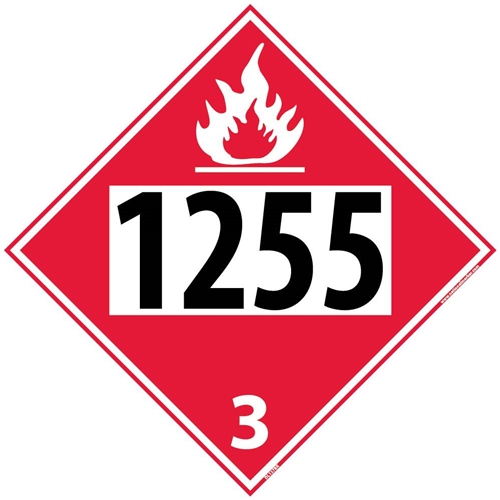 1255 3 Dot Placard Sign (DL137BR)
