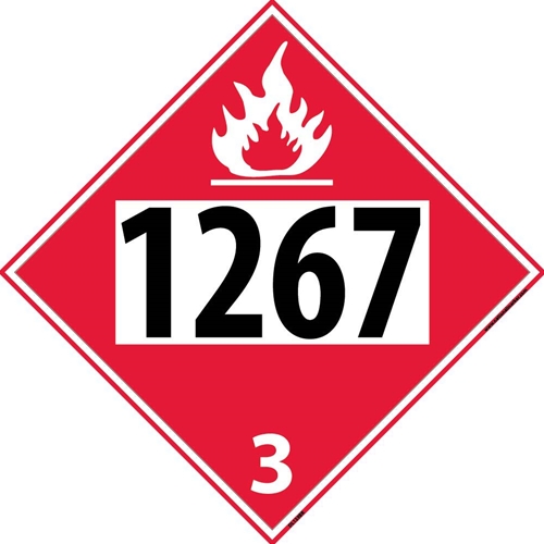 1267 3 Dot Placard Sign (DL139BR)