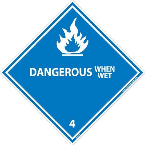 Dangerous When Wet Label (DL22AP)