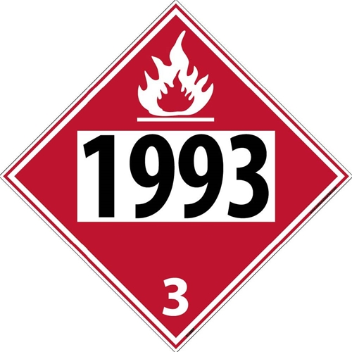 1993 3 Dot Placard Sign (DL40BP)