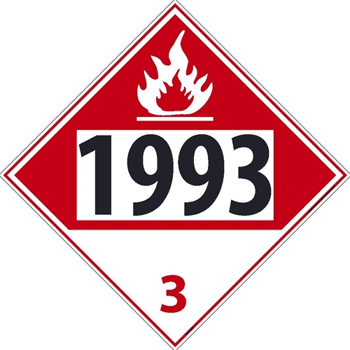 1993 3 Dot Placard Sign (DL73BP100)