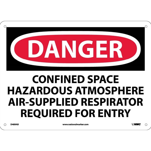 Danger Confined Space Hazardous Atmosphere Sign (D489AB)