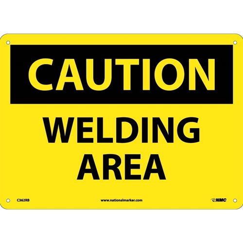 Caution Welding Area Sign (C362RB)