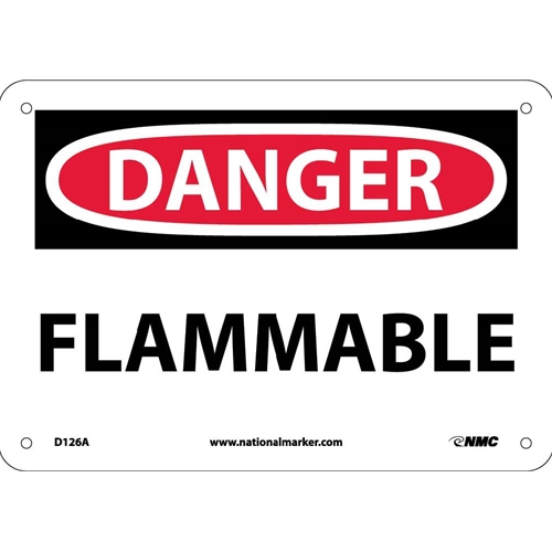 Danger Flammable Sign (D126A)