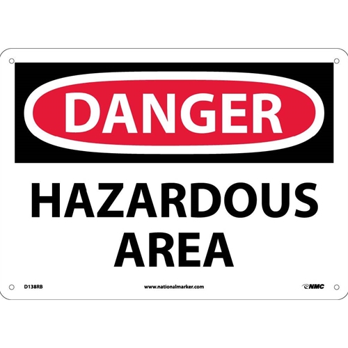Danger Hazardous Area Sign (D138RB)