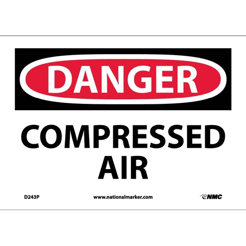 Danger Compressed Air Sign (D243P)