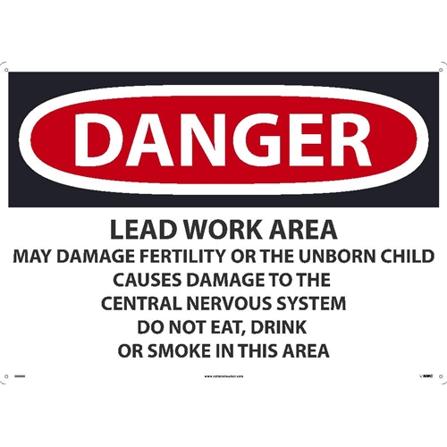 Danger Lead Work Area Sign (D26AD)