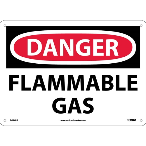 Danger Flammable Gas Sign (D276RB)