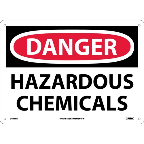 Danger Hazardous Chemicals Sign (D441RB)