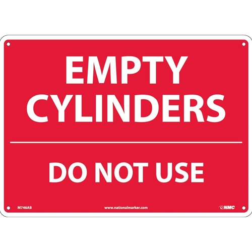Empty Cylinders Do Not Use Sign (M746AB)