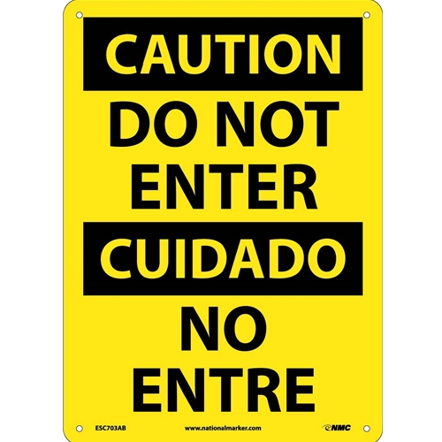 Do Not Enter Sign - Bilingual (ESC703AB)