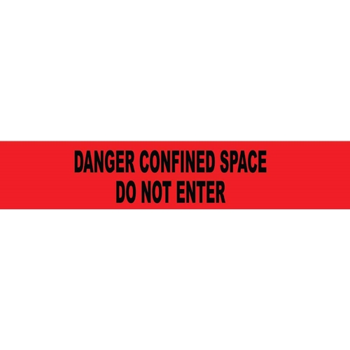 Confined Space Do Not Enter Printed Barricade Tape (PT52)