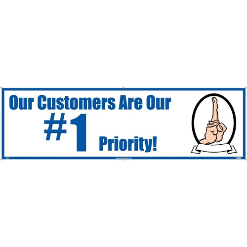 Our Customers Are Our #1 Priority Banner (BT27)