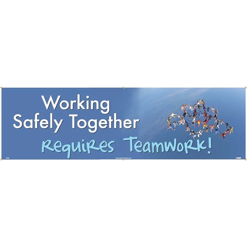 Working Safely Together Banner (BT48)