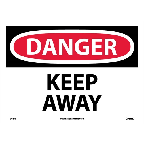 Danger Keep Away Sign (D53PB)