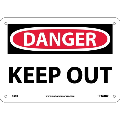 Danger Keep Out Sign (D59R)