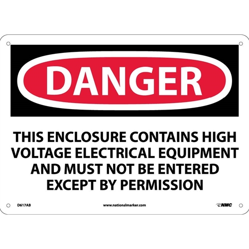 Danger High Voltage Sign (D617AB)