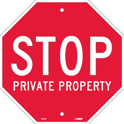 Stop Private Property Sign (SS7R)