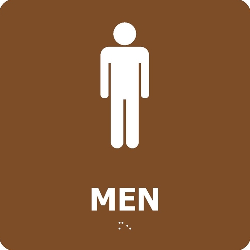 Men Braille Sign (ADA1WBR)