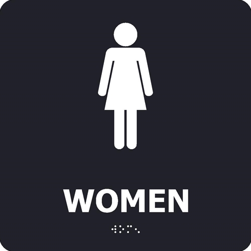 Women Braille Sign (ADA2WBK)