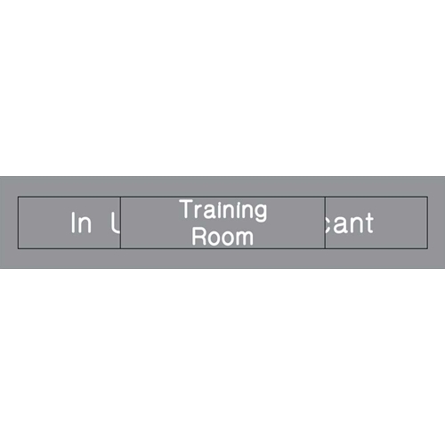 Training Room In Use Vacant Engraved Office Occupancy Sign (EN307GY)