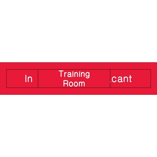 Training Room In Use Vacant Engraved Office Occupancy Sign (EN307R)