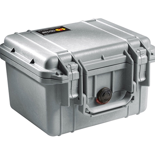 Pelican™ 1300 Case with Foam, Silver