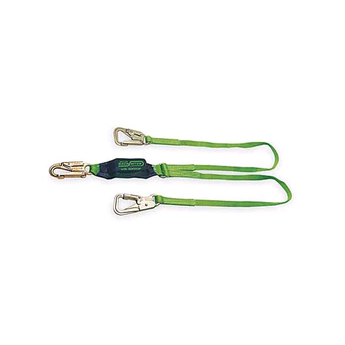 Miller 8798B/6FTGN BackBiter Tie-Back Lanyard, Twin Leg, 6'