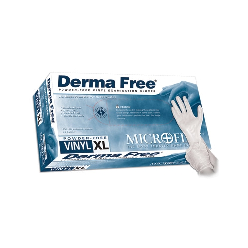 Microflex Derma Free Powder Free Vinyl Examination Gloves