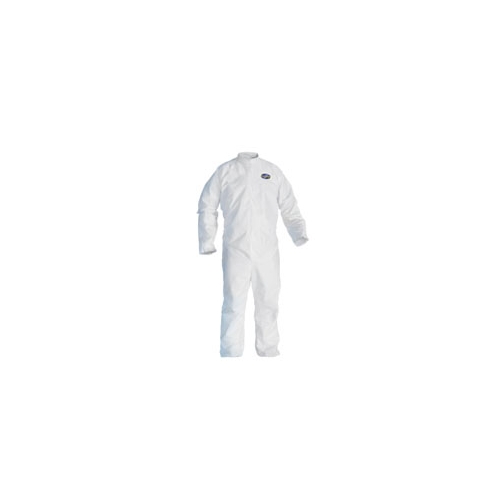 KleenGuard A30 Coveralls, Zipper Front w/ 1" Flap, Elastic Back