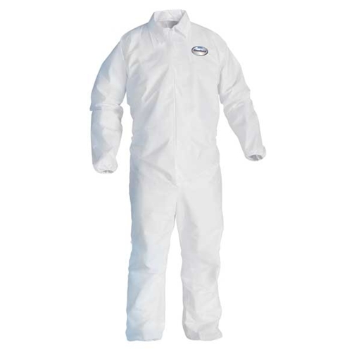 KleenGuard A40 Coveralls, Zipper Front, Elastic Wrists & Ankles