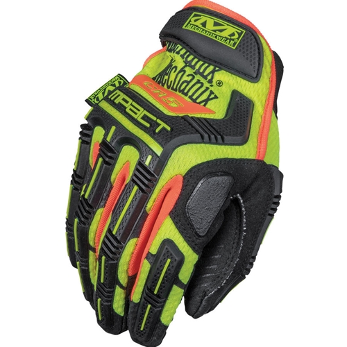 Mechanix Wear Cut 5 M-Pact Series Glove, Hi-Viz Yellow