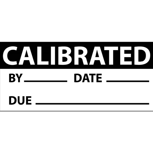 Calibrated Date & Initials Label (INL2)