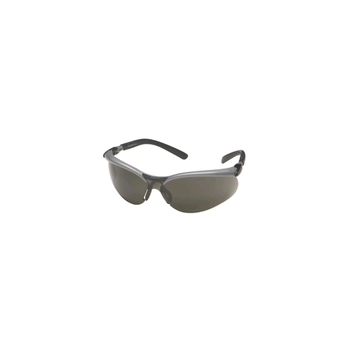 AOSafety BX Safety Glasses, Silver/Black Frame, Gray Anti-Fog Lens