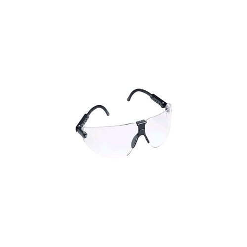 AOSafety Lexa, Large, Black Frame, Clear, DX Lens