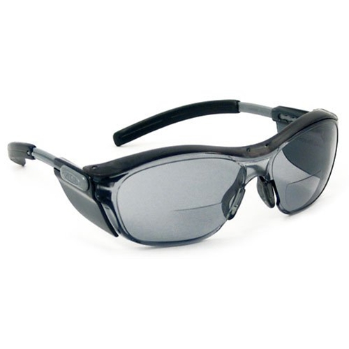 AOSafety Nuvo Safety Glasses, Black Frame, Gray