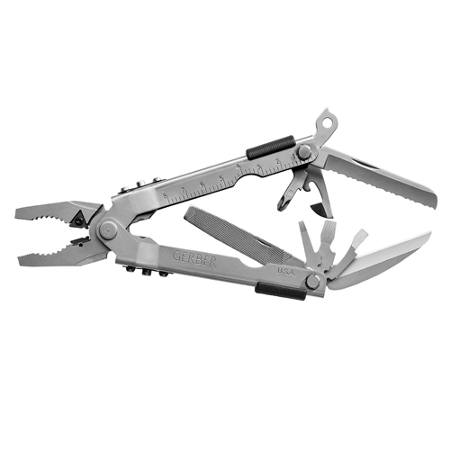 Gerber Multi-Plier 600 Bluntnose Stainless with Tungsten Carbide Insert Cutters, Sheath