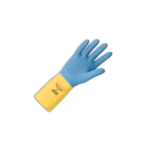 Ansell Chemi-Pro Cotton Flock-Lined, Neoprene Over Natural Rubber Latex Gloves