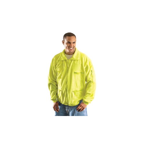 OccuLux Fleece Jacket w/Zipper, Yellow