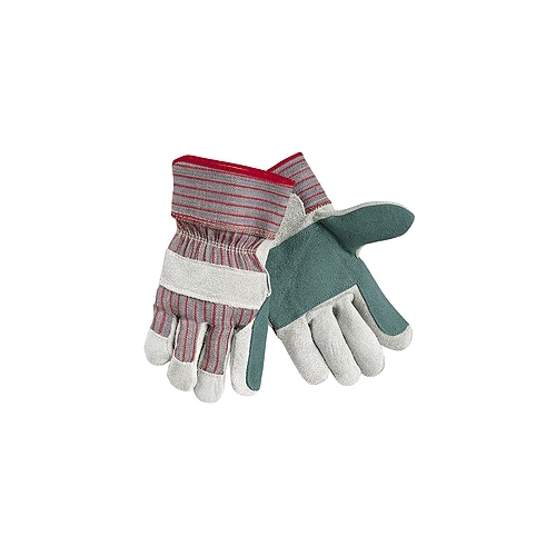 Memphis Shoulder Split Leather Gloves, 2 1/2" Safety Cuff w/Double Leather Palms, Men's