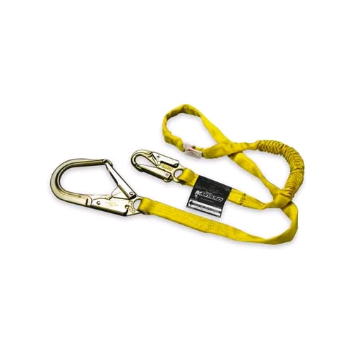 Miller 219WRS/6FTYL Manyard Shock-Absorbing Lanyard Single Leg-Snap Hook/Rebar Hook