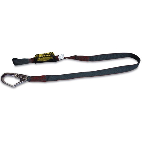 Miller 933KR/6FTBK Lanyard, 1 1/4 Inch Wide, Arc Rated, One Leg